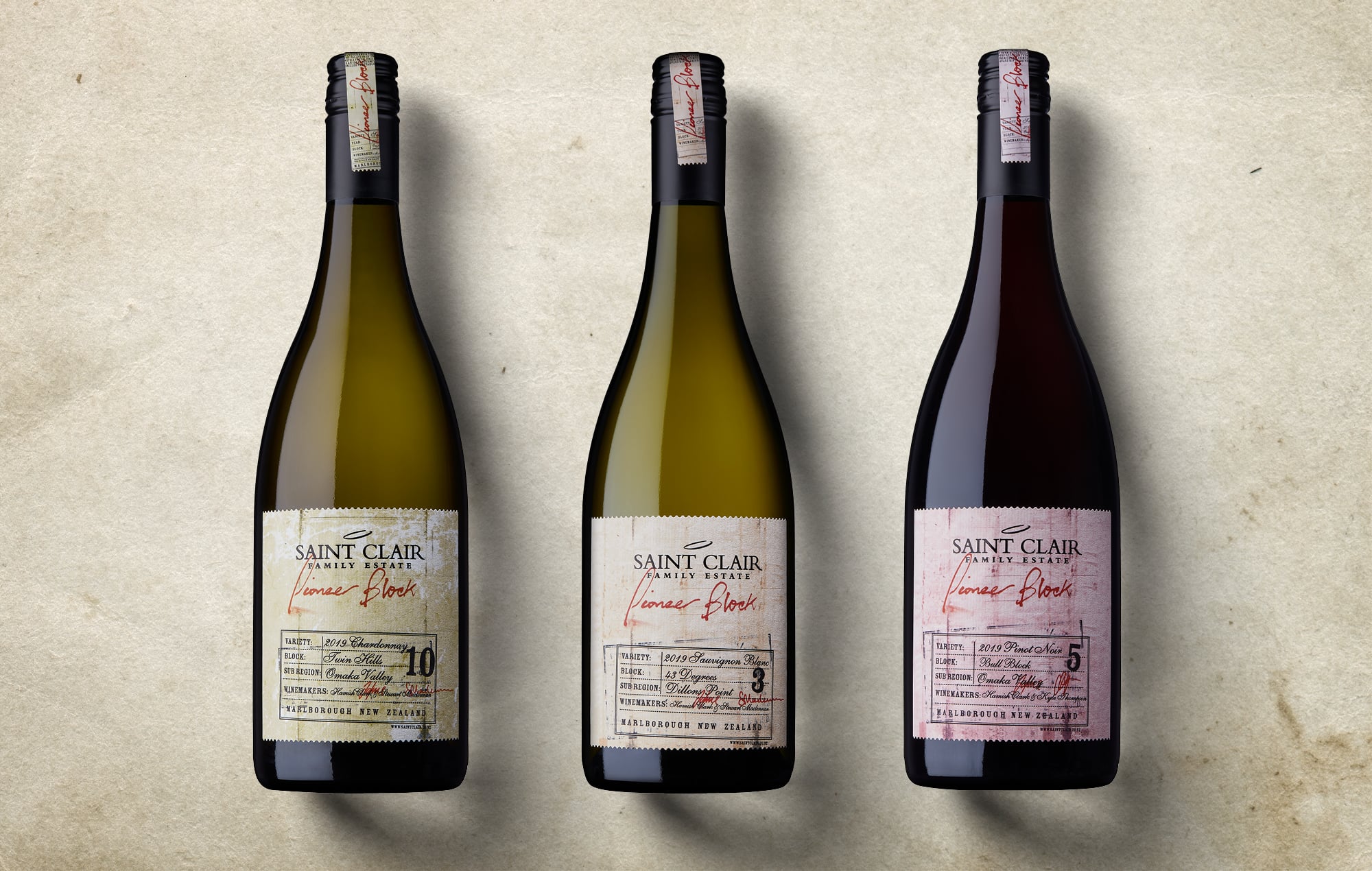 Saint Clair Family Estate - Wine Brand & Packaging - The Creative Method